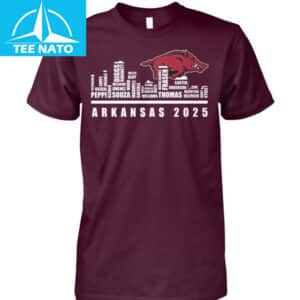 Arkansas Razorbacks 2025 Team Roster Shirt