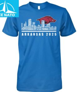Arkansas Razorbacks 2025 Team Roster Shirt3