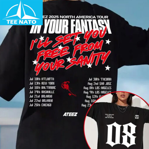 Ateez In Your Fantasy World Tour 2025 Shirt