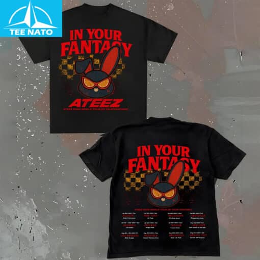 Ateez World Tour 2025 in US Shirt - Image 3