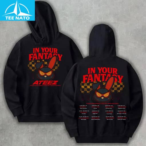 Ateez World Tour 2025 in US Shirt - Image 4
