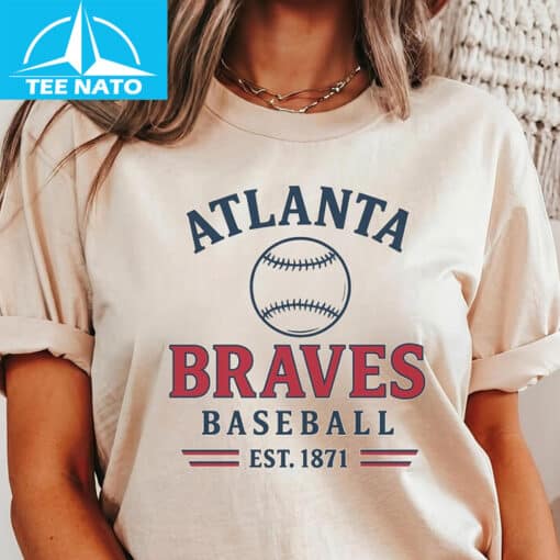 Atlanta Braves Baseball Est 1871 Fan Shirt - Image 2