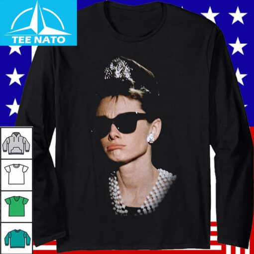 Audrey Hepburn Breakfast at Tiffany's Iconic Scene Shirt - Image 3