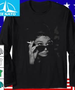 Audrey Hepburn Breakfast at Tiffanys Iconic Sunglasses Shirt2
