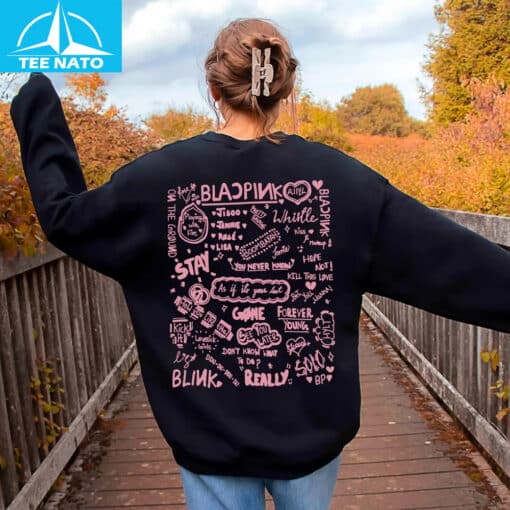 BLACKPINK Song Titles and Lyrics Shirt - Image 3