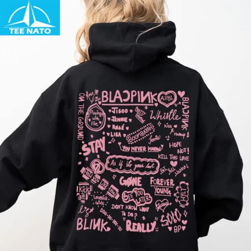 BLACKPINK Song Titles and Lyrics Shirt - Image 5