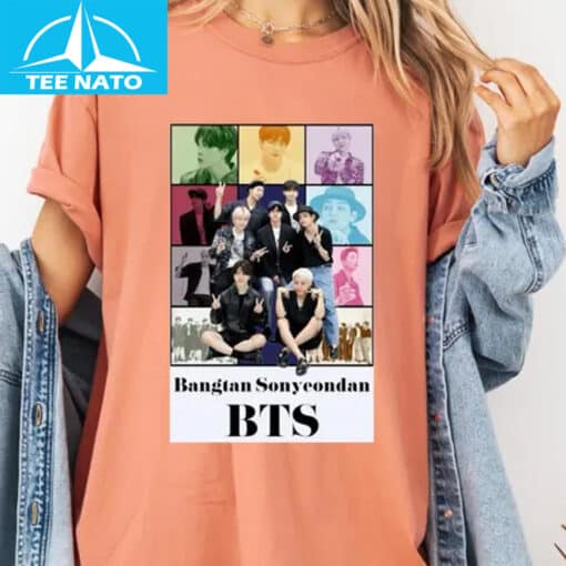 BTS Bangtan Sonyeondan K-Pop Music Group Collage Shirt - Image 4