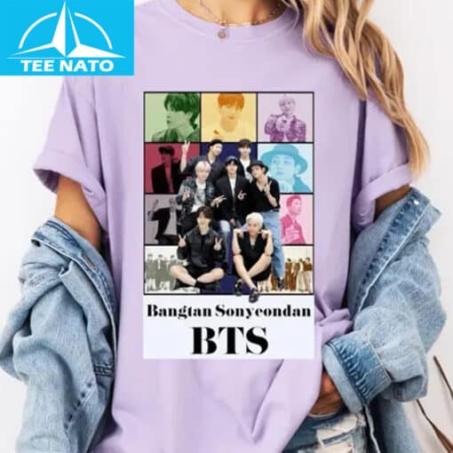 BTS Bangtan Sonyeondan K-Pop Music Group Collage Shirt - Image 2