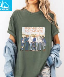 BTS Cowboy Outfit Permission to Dance Cartoon Shirt3