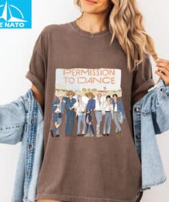 BTS Cowboy Outfit Permission to Dance Cartoon Shirt5