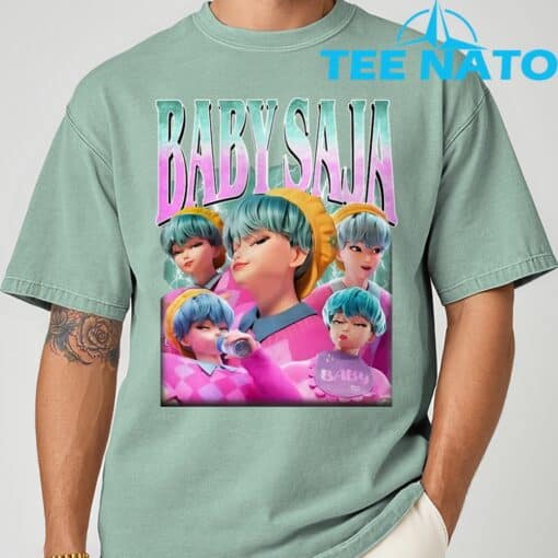Baby Saja Retro, Kpop Demon Hunter T-Shirt - Image 3