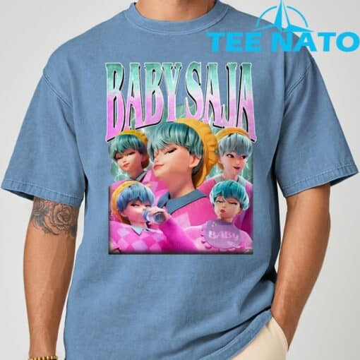 Baby Saja Retro, Kpop Demon Hunter T-Shirt - Image 4