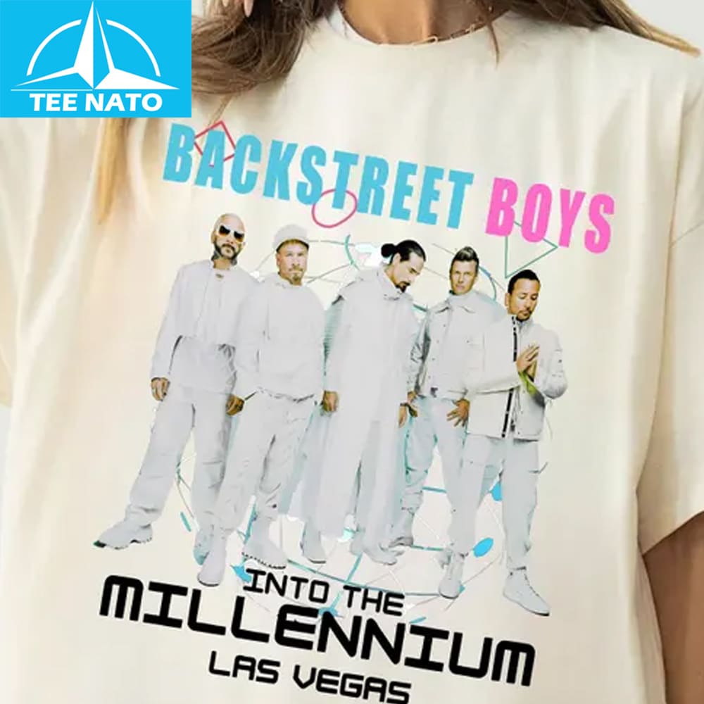 Backstreet Boy Band 2025 Tour Shirt on model