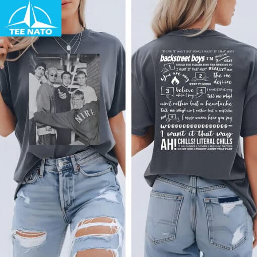 Backstreet Boy Band Photo Shirt - Image 4