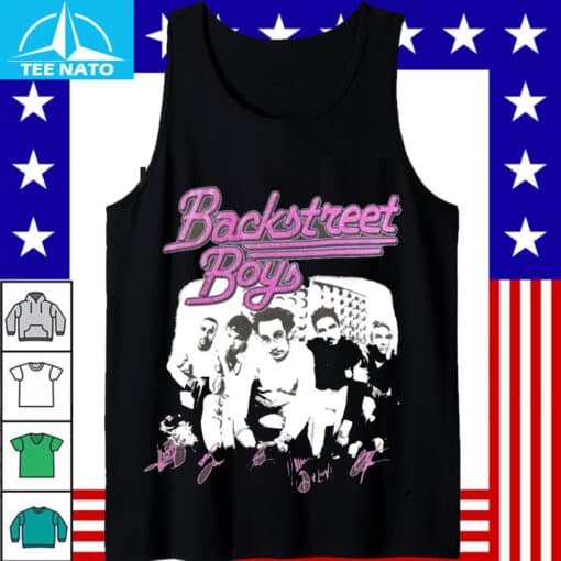 Backstreet Boys Band Signatures Graphic Shirt - Image 4