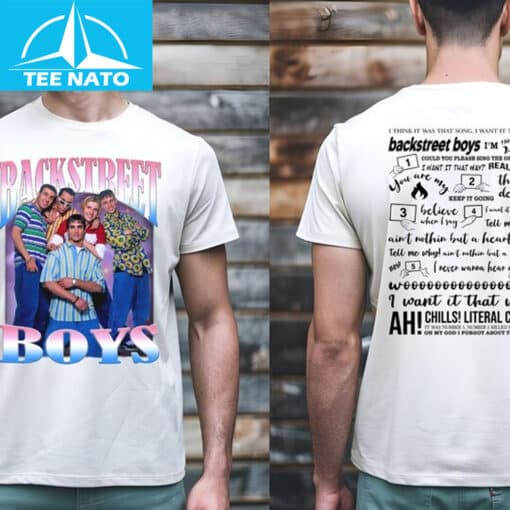 Backstreet Boys I Want It That Way Song Lyrics Shirt - Image 2