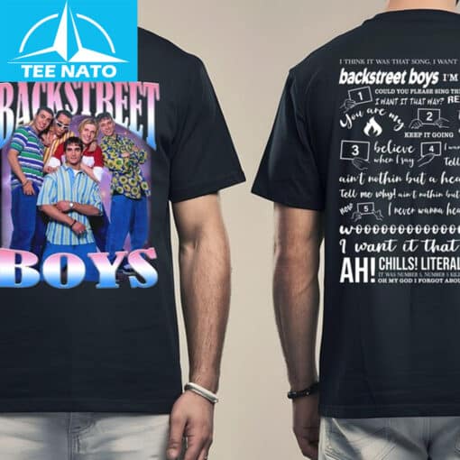 Backstreet Boys I Want It That Way Song Lyrics Shirt - Image 3