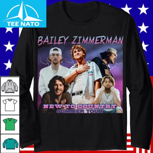 Bailey Zimmerman New To Country Summer Tour Shirt - Image 3