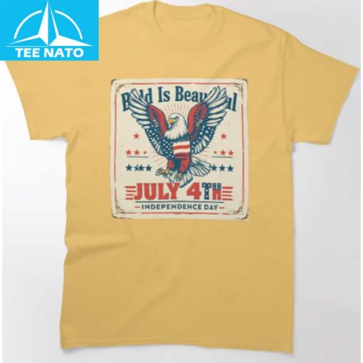 Bald Is Beautiful July 4 Independence Day Shirt - Image 3