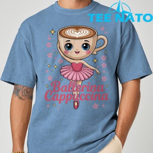 Ballerina Cappuccina Italian BrainrotShirt - Image 4