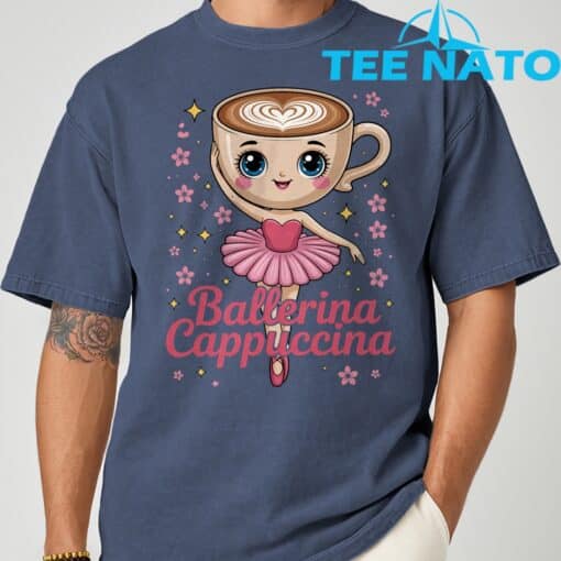 Ballerina Cappuccina Italian BrainrotShirt - Image 5