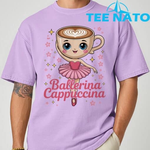 Ballerina Cappuccina Italian BrainrotShirt - Image 6