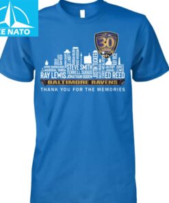 Baltimore Ravens 30th Anniversary Player Names Shirt2