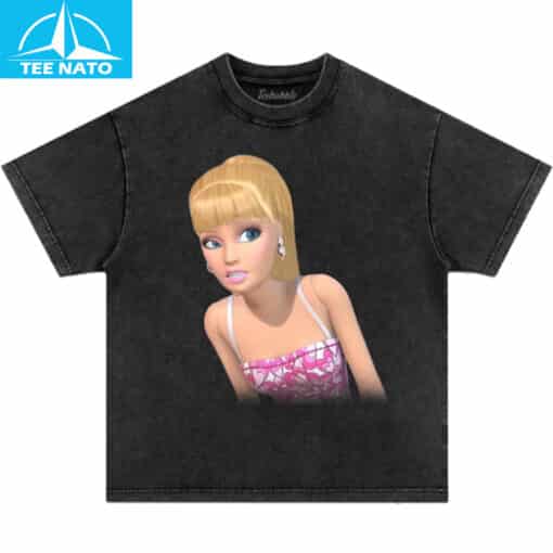 Barbie Looking Over Shoulder Graphic Shirt - Image 3
