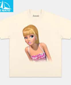 Barbie Looking Over Shoulder Graphic Shirt4