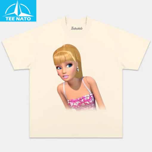 Barbie Looking Over Shoulder Graphic Shirt - Image 5