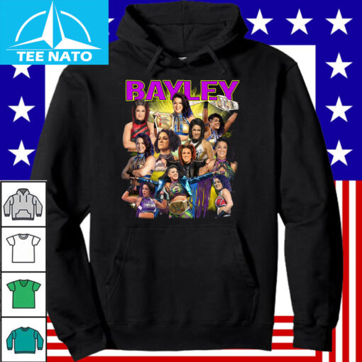 Bayley Hugger Wrestling Women's Champion Collage Shirt - Image 4