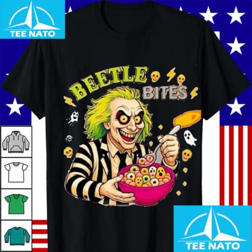 Beetle Bites Beetlejuice Halloween Cereal Graphic Shirt - Image 3