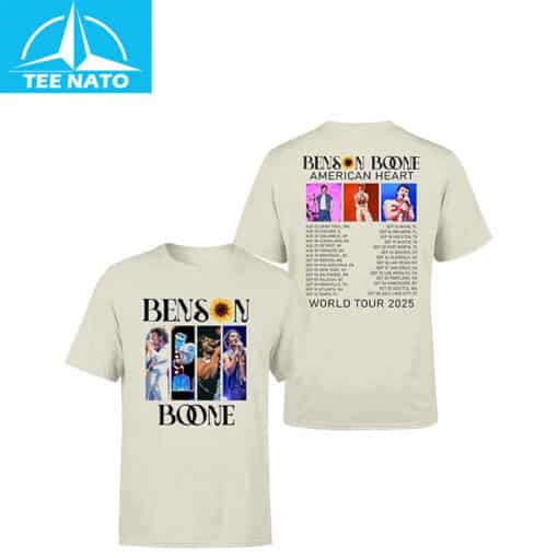 Bensons Boones American Heart Tour 2025 T Shirt - Image 2