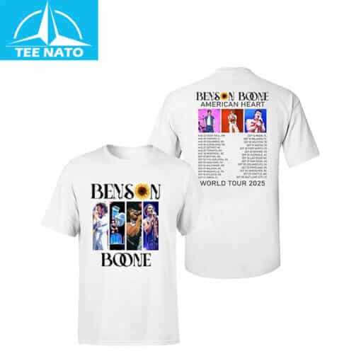Bensons Boones American Heart Tour 2025 T Shirt - Image 3