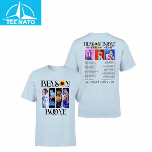 Bensons Boones American Heart Tour 2025 T Shirt - Image 4