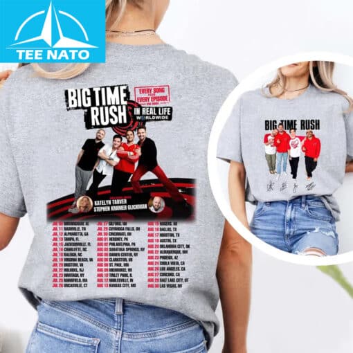 Big Time Rush Every Song Every Episode In Real Life Tour 2025 Shirt - Image 4