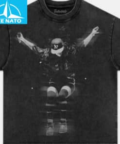 Billie Eilish Dynamic Pose Concert Graphic Shirt2