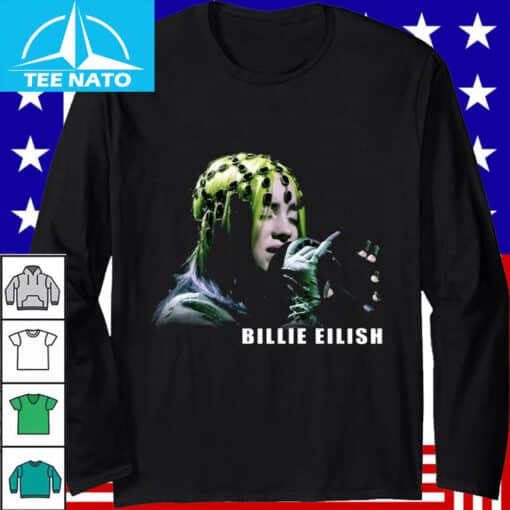 Billie Eilish Live Concert Pop Music Shirt - Image 2