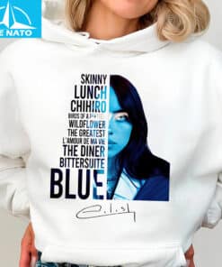 Billie Eilish Shirt Blue Album Art Inspired Design2