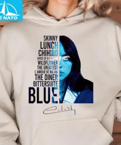 Billie Eilish Shirt Blue Album Art Inspired Design3