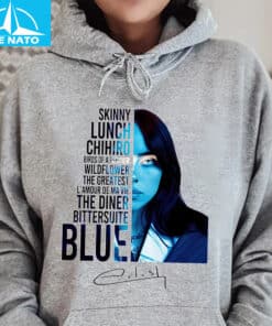 Billie Eilish Shirt Blue Album Art Inspired Design4