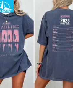 Black Pink Deadline 2025 World Tour T Shirt2