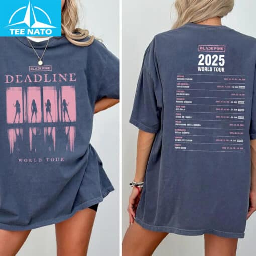 Black Pink Deadline 2025 World Tour T-Shirt - Image 3
