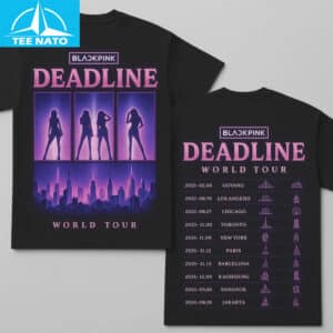 Blackpink Deadline World Tour 2025 Fan Shirt 14 Blackpink Deadline World Tour 2025 Fan Shirt