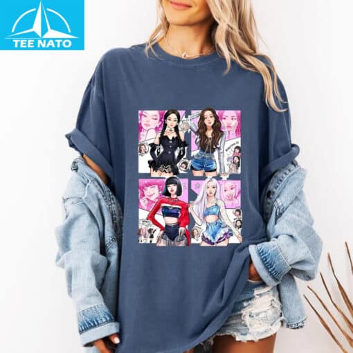 Blackpink Kpop Girl Group Comic Shirt - Image 3