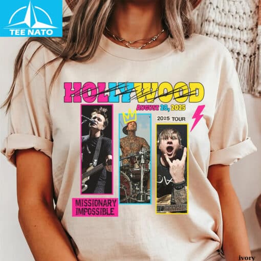 Blink-182 Hollywood 2025 Tour Shirt - Image 3