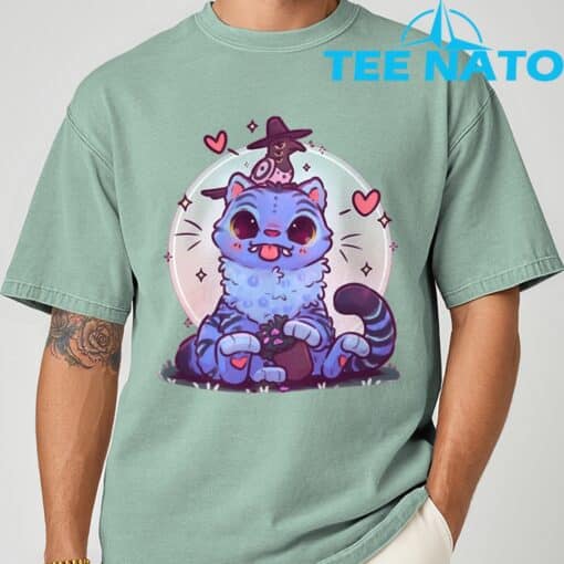 Blue Tiger Kawaii K-POP Demon Hunters T-Shirt - Image 8