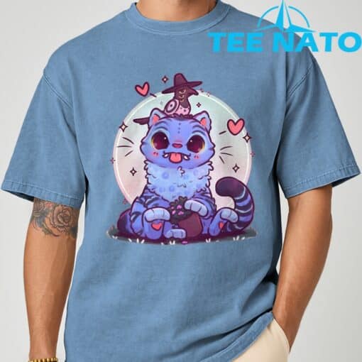 Blue Tiger Kawaii K-POP Demon Hunters T-Shirt - Image 7