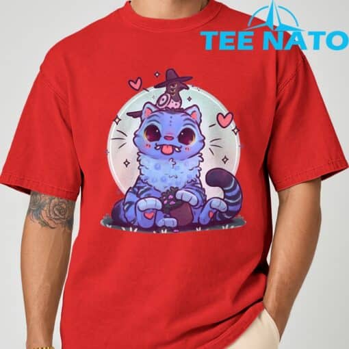 Blue Tiger Kawaii K-POP Demon Hunters T-Shirt - Image 5