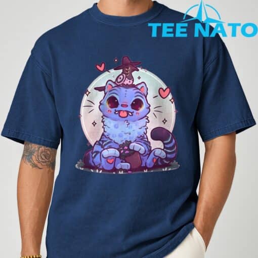 Blue Tiger Kawaii K-POP Demon Hunters T-Shirt - Image 6